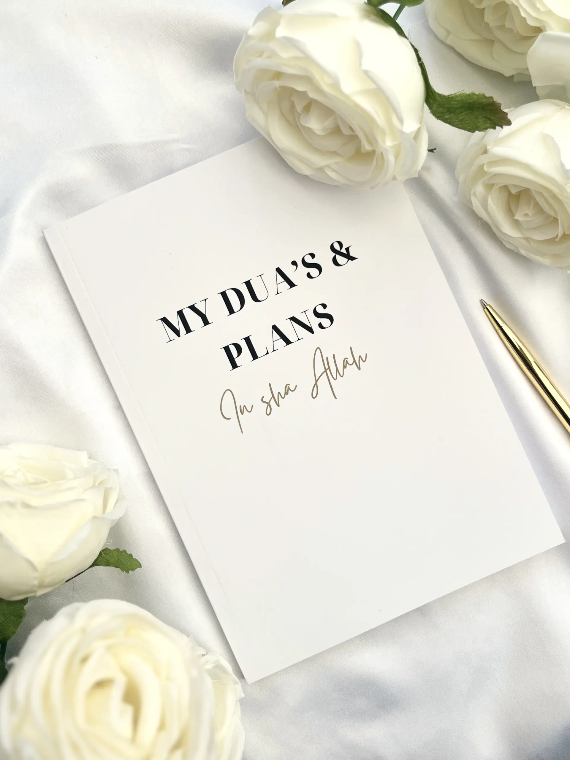 A beautifully designed notebook featuring meaningful Islamic wording to inspire daily reflection, gratitude, and intention. Perfect for personal use or gifting.